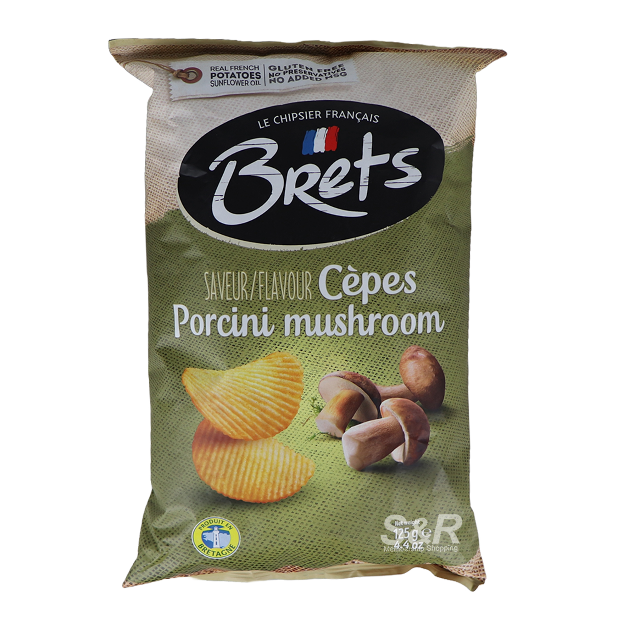 Brets Chips Porcini Mushroom 125g Brets Chips Porcini Mushroom 125g